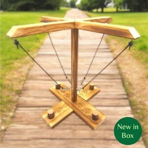 Ring Toss Game – Wooden Tabletop Party Game